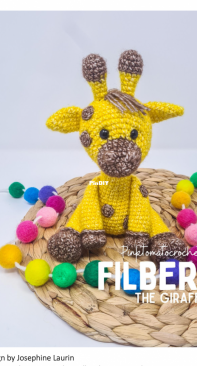 Pink Tomato Crochet - Josephine Laurin - Filbert the Giraffe