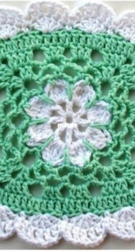 MO Crochet Makes - Melinda Miller - Pretty Scallops Dishcloth - Free