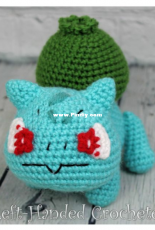Left Handed Crocheter - Jennifer Adams - Bulbasaur - Free