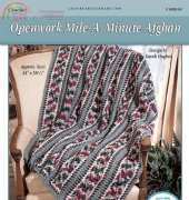 Leisure Arts - Sarah Hughes - 800169 Openwork Mile-A-Minute Afghan