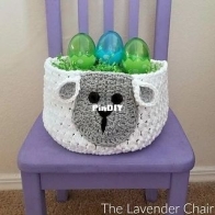 The Lavender Chair - Dorianna Rivelli - Sam Sheep Easter Basket