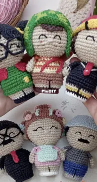 Pontos Míudos Crochê - Patricia Santos - Chaves Gang - A Turma do Chaves - Portuguese