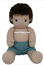 Knitables- Boy Doll  - Sarah Gasson