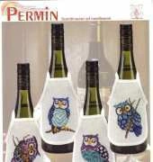 Permin 78-3824 Owls Wine Aprons