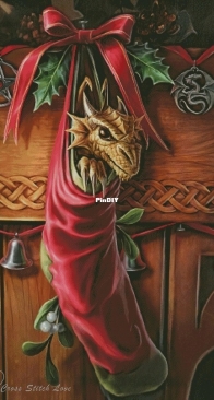 Cross Stitch Love- Christmas Dragon by Maria Rybalchenko (Pulinovich) xsd
