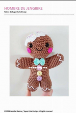 Super Cute Design - Jennifer Santos - Gingerbread Man - Spanish