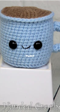 Left Handed Crocheter - Jennifer Adams - Coffee