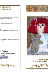Good Night Sweetie  by Brenda Greenwalt- Lillie Maes Crafts-Free