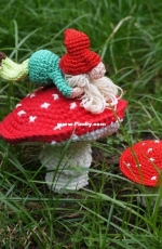 Jacqs haakwerk enzo hoekje - Jacqueline van Rijn - Turbo Gnome and Mushroom - Dutch - Free