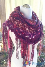 FezaYarns-Fransen Tuch aus Alp Oriental Shawl by Elke Uhlig-German-Free