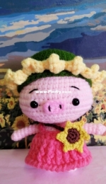 Amigurumi Sunflower Pig