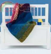 Lion Brand Yarn-L20322-Blended Colors Baby Throw-Free