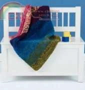 Lion Brand Yarn-L20322-Blended Colors Baby Throw-Free