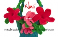 Mandeville Vine & White Jasmine Flowers 006 by Nora J. Bellows