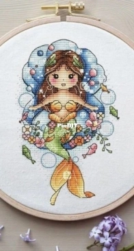 SA-stitch - Mermaid On The Throne  by Alexandra Zamorina