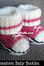 Janet Jamison Designs-Janet Jamison-Little Sneakers Baby Booties