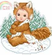 Ellen Maurer Stroh EMS Animal Babies - Fox Baby PCS