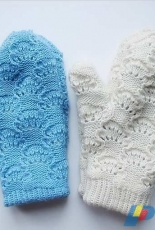 Cloud Mittens by Sari Nordlund /Lunaknit-Free