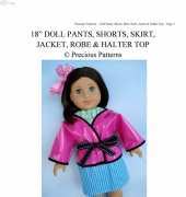 PreciousPatterns: 18inch Jacket Robe Halter Top sew