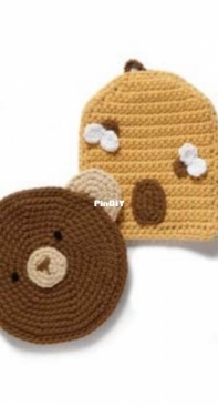 Lion Brand Yarn 90566AD Bear Potholder