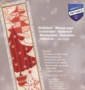 Vervaco PN-0021863 - Red Christmas Trees Bookmark