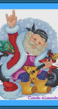 Rocker Santa Claus by Tamriko Lamaridze