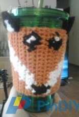 Crochet Fanatic - Christjan Bee - Fox cup sleeve - Free