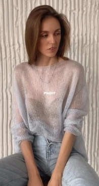 Thin Jumper by Ekaterina Morozova - Moreca Knit (former zavizala) - Russian