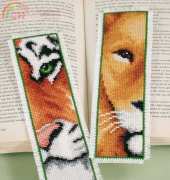 Vervaco 131.5548 - Lion & Tiger Bookmarks
