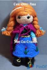 Jenny Lou Creations - Jennifer Chittum - Cutie Winter Anna Doll