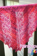 Raindrops shawl