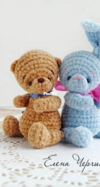 Elena Cherchik - Елена Черчик - mini Bear an bunny - Мини пухляш - Russian