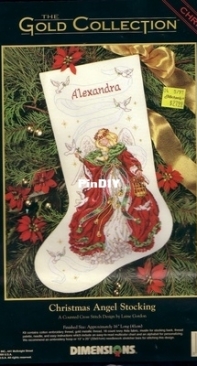 Dimensions 8498 - Christmas Angel Stocking