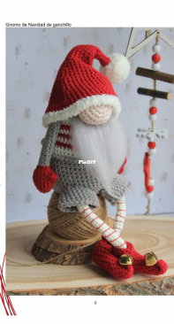 Pam Pino Design - Nazeli Mkrtchyan-Tadevosyan - Christmas Gnome - Gnomo di Natale all uncinetto - Italian - Translated