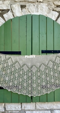 Chandelier Shawl by Jem Arrowsmith - Under the Olive Tree Knits