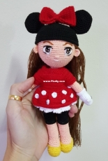 Amigurumi Doll in Minnie Costume