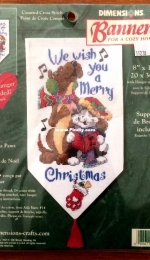 Dimensions - Banners 8727 Christmas Paws Banner XSD