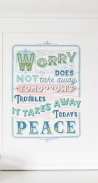 Worry by Emma Congdon from Cross Stitch for the Soul PCS + XSD