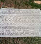 Finished Aran Blanket!!!