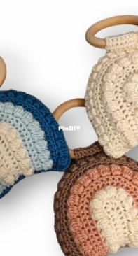 Baby rattle rainbow