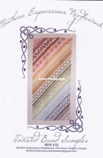 Northern Expressions Needlework NEN-019 Twisted Band Sampler with special stitches XSD