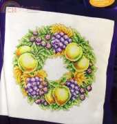 Autumn Wreath by Susan Bates from Cross Stitch Gold 42