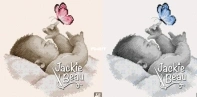 Beau2stitch - Baby with Butterfly - by Jackie Beau