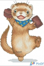 Ferrets Chocolate by Nadezhda Gavrilenkova - Free
