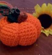 Sunflowers at Home - Amigurumi Mini Pumpkin by Ginny Blankenship