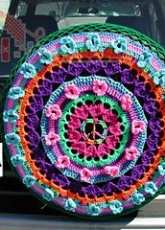 Spider Mambo designs - Hippie Bus wheel cover - Free