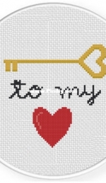 Daily Cross Stitch - Key To My Heart 2