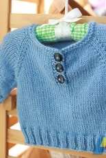 A Simple Baby Pullover by Erica Kempf Broughton-English,French,Italian-Free