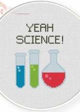 Daily Cross Stitch - Yeah Science!