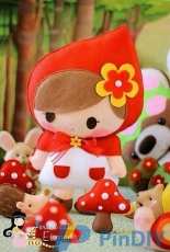 Ei Menina - Erica Catarina - Chapeuzinho Vermelho - Little Red Riding Hood - Soft Doll - Portuguese - Free